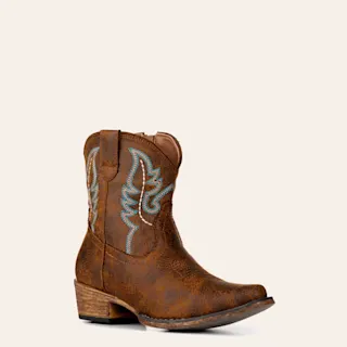 Vintage Cognac Cowboy Booties